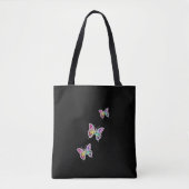 Tote Bag Papillons en cristal arc-en-ciel (Devant)
