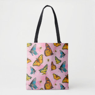Tote Bag Papillons et abeilles au-dessus de nous sur les nu