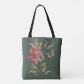 Tote Bag Papillons Et Fleur De Pois Doux (Dos)