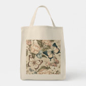 Tote Bag Papillons et fleurs pastel (Dos)