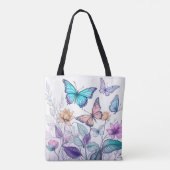 Tote Bag Papillons et Florales (Dos)