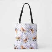 Tote Bag Papillons Et Point Polka (Devant)