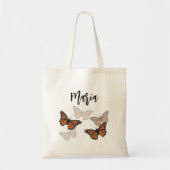 Tote Bag Papillons Monarque Personnalisés simples (Devant)