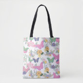 Tote Bag Papillons Pastel Fourre-tout (Devant)