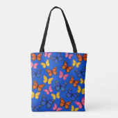 Tote Bag Papillons Vibrants Bleus (Dos)