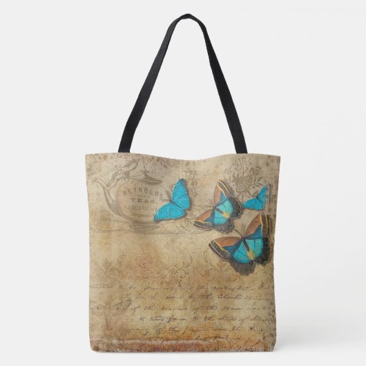 Tote Bag Papillons vintages (Dos)