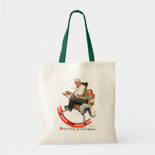 Tote Bag Papy sur le cheval de basculage