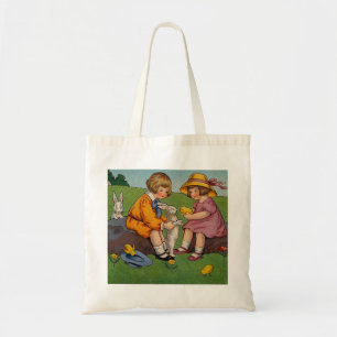 Tote Bag Pâques Animaux Mignons Vintage