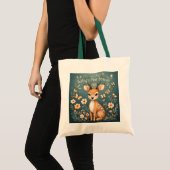 Tote Bag Pâques de bébé animaux de la forêt Bébé Faon Boho (Devant (produit))