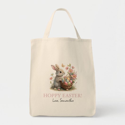 Tote Bag Pâques Fleur sauvage de Pâques CertainesBunny (Devant)