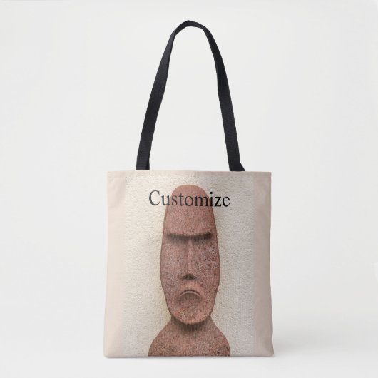 Tote Bag Pâques Île Moai Head Thunder Cove (Devant)