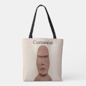 Tote Bag Pâques Île Moai Head Thunder Cove (Dos)
