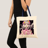 Tote Bag Pâques/printemps Anime fille (Devant (produit))