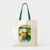 Tote Bag Paquet de semences vintage, Gourdes mixtes (Devant)