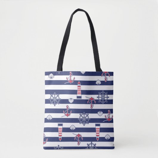 Tote Bag Par le motif de mer (Devant)