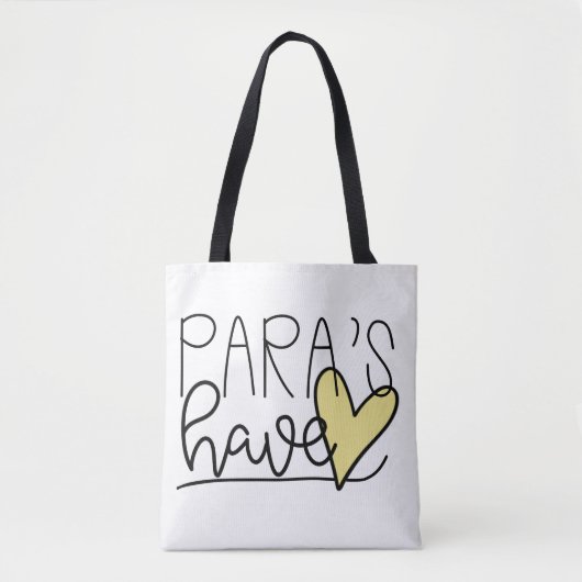 Tote Bag Para ont le coeur Fourre-tout (Devant)