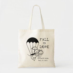 Tote Bag Parachutistes de mariée et de chambre