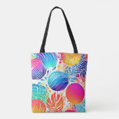 Tote Bag Paradis Abstrait tropical (Dos)