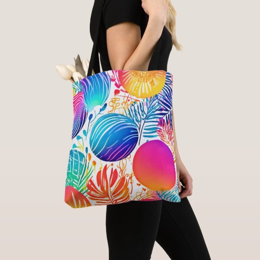 Tote Bag Paradis Abstrait tropical (De près)