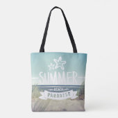 Tote Bag Paradis de plage d'été (Dos)