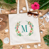 Tote Bag Paradis Floral Monogramme
