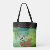 Tote Bag Paradis Tropical Aloha Personnalisé Double Côté (Dos)