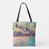 Tote Bag Paradis tropical : mer, hôtel, plage. (Dos)
