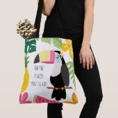 Tote Bag Paradis Tropical Plage Colorée (De près)