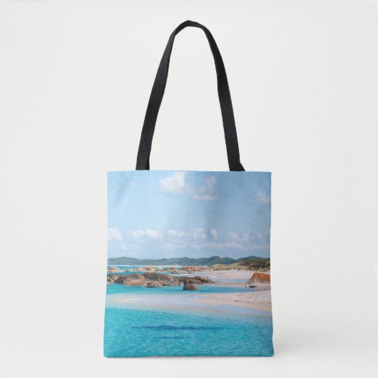 Tote Bag Paradise Beach Emerald Sea Greens Pool Australie T (Devant)