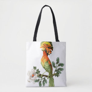 Tote Bag Paradise Birds : Exotic Floral Arrière - plan