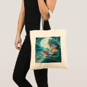 Tote Bag Parallel Realms Baby Goddess and Elephant. (Devant (produit))