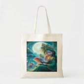 Tote Bag Parallel Realms Baby Goddess and Elephant. (Devant)