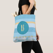 Tote Bag Paraphe Bleu (De près)