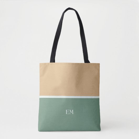Tote Bag Paraphe vert simple (Devant)