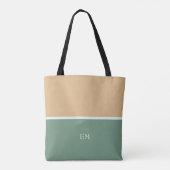 Tote Bag Paraphe vert simple (Dos)