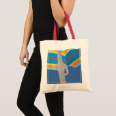 Tote Bag Parapluie de plage rayé (Devant (produit))