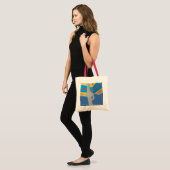 Tote Bag Parapluie de plage rayé (Devant (modèle))