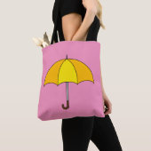 Tote Bag Parapluie Jaune (De près)