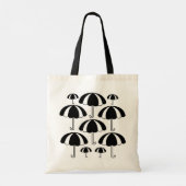 Tote Bag Parapluie noir blanc (Dos)