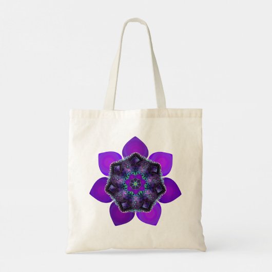 Tote Bag Parapluie violet & coeurs .7 (Dos)