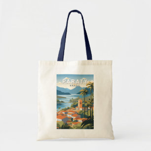 Tote Bag Paraty Brésil Travel Art Vintage