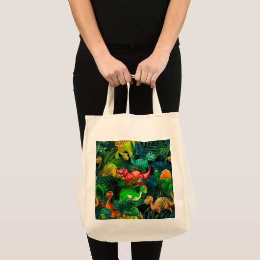 Tote Bag Parc des dinosaures (Devant (produit))