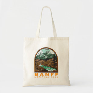 Tote Bag Parc national Banff Canada Vintage Voyage