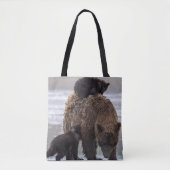 Tote Bag Parc national de Clark de lac bear Brown | (Devant)