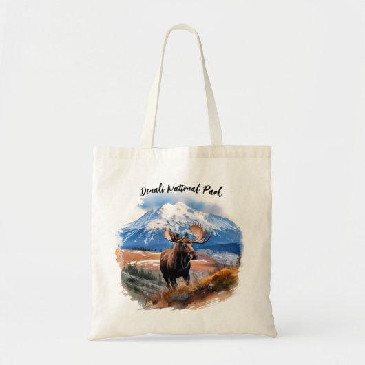 Tote Bag Parc national de Denali Moose (Devant)