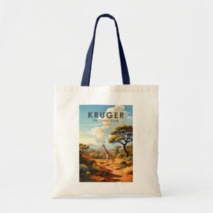 Tote Bag Parc national de Kruger Afrique du Sud Giraffe Vin