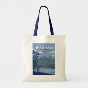 Tote Bag Parc national de la Terre de Feu Argentine Vintage