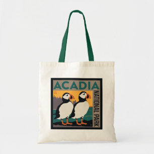 Tote Bag Parc national de l'Acadie, Maine   Puffins