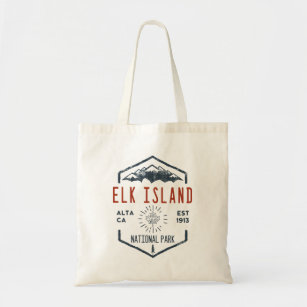 Tote Bag Parc national de l'île Elk Canada Vintage en détre