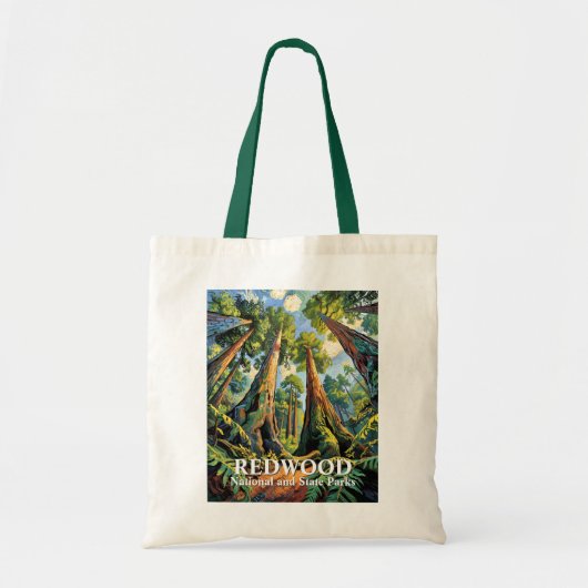 Tote Bag Parc national de Redwoods Californie Van Gogh Pers (Devant)